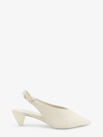 Loewe Women's Origami Cubic Leather Slingback White