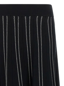 Elisabetta Franchi Origami Knit Skirt Black