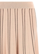 Elisabetta Franchi Origami Knit Skirt Blue, view 3