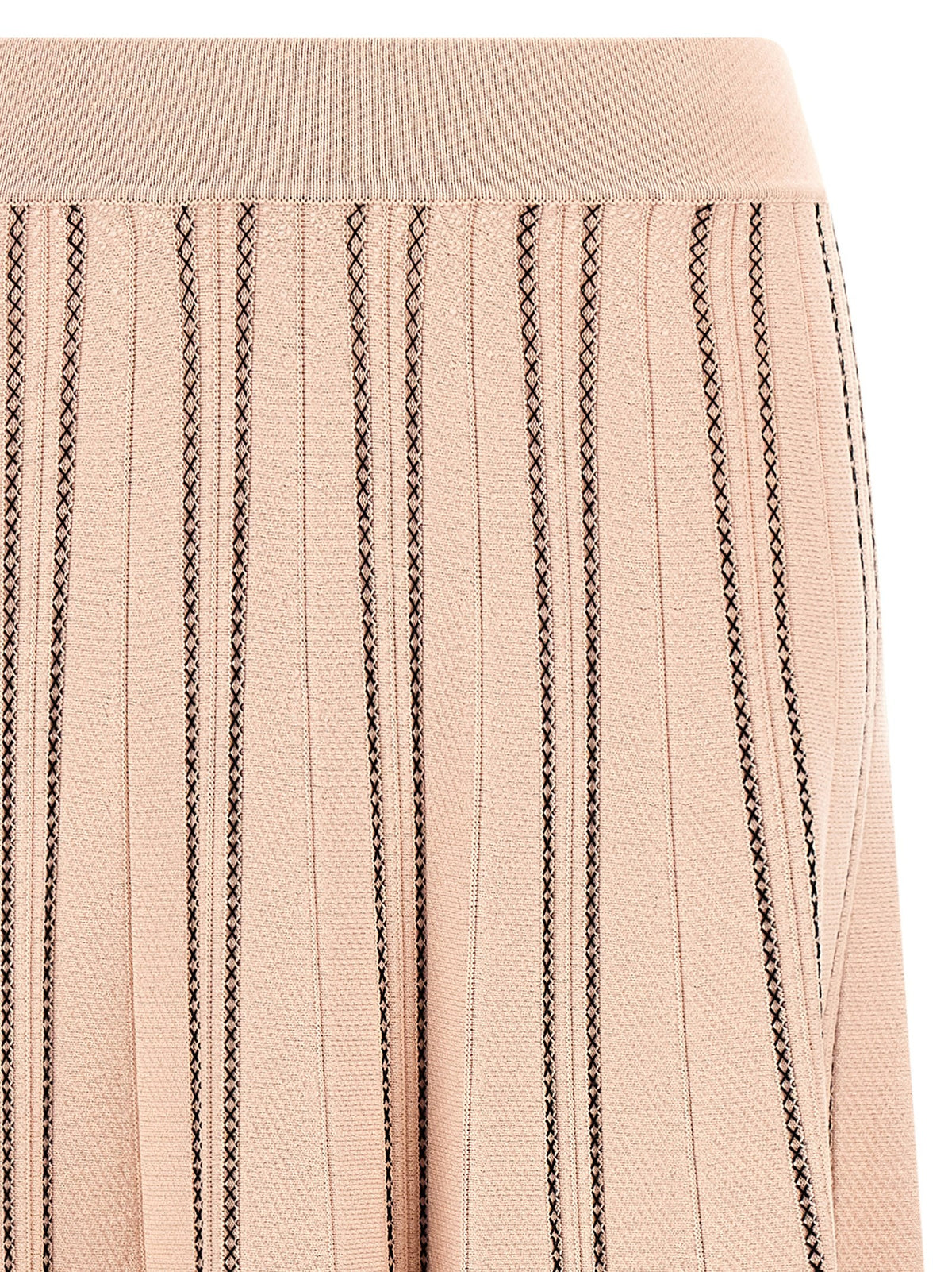 Elisabetta Franchi Origami Knit Skirt Blue, view 3
