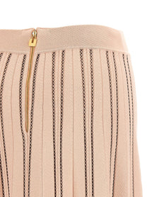 Elisabetta Franchi Origami Knit Skirt Blue