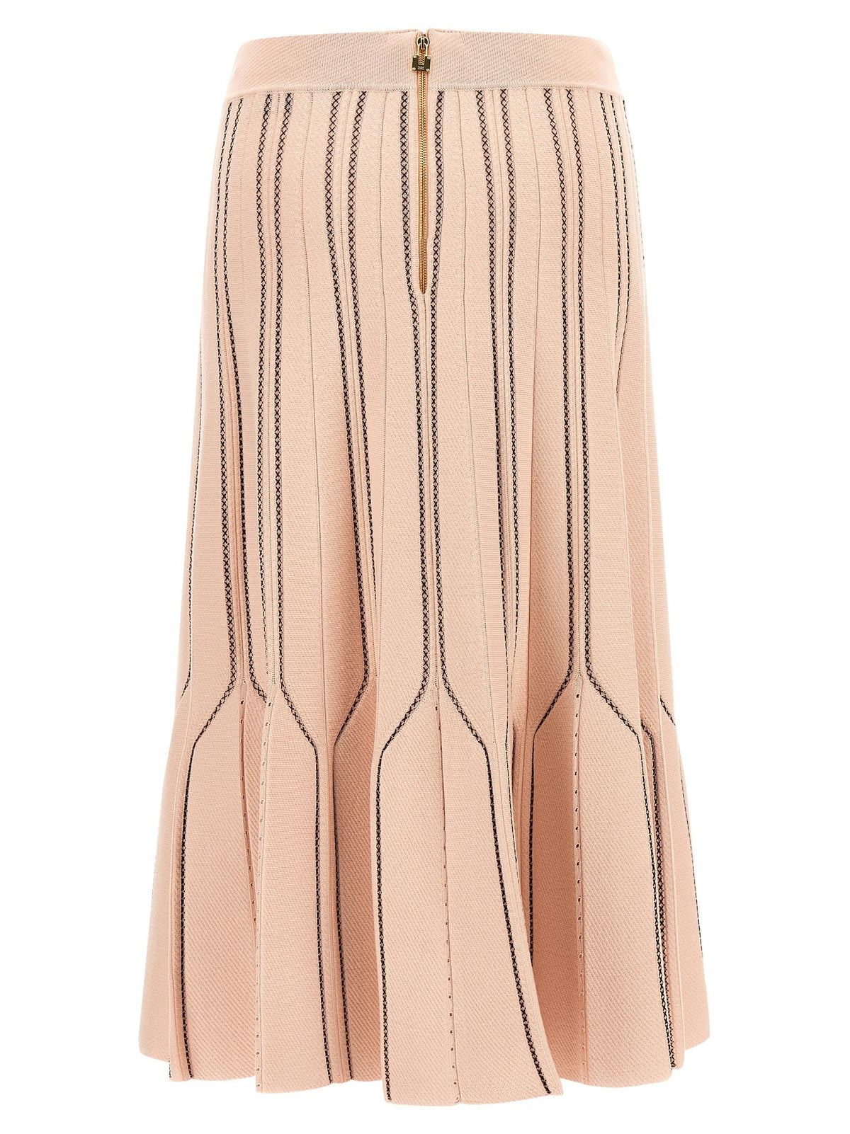 Elisabetta Franchi Origami Knit Skirt Blue