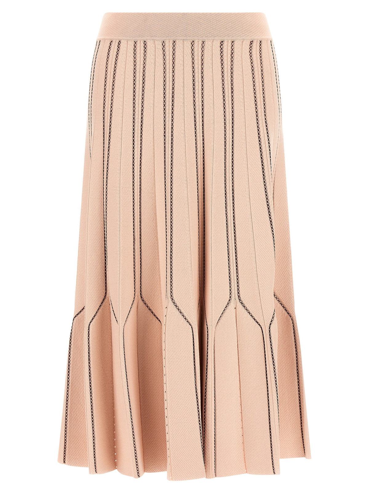 Elisabetta Franchi Origami Knit Skirt Blue