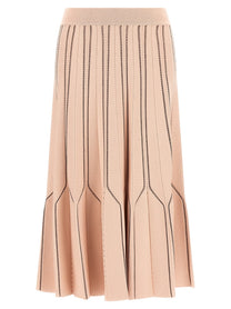 Elisabetta Franchi Origami Knit Skirt Blue