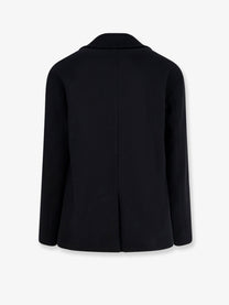 Hevò Men's Orno Virgin Wool Blend Coat Black