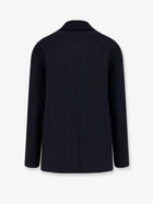 Hevò Men's Orno Virgin Wool Blend Peacoat Blue, view 2