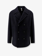 Hevò Men's Orno Virgin Wool Blend Peacoat Blue