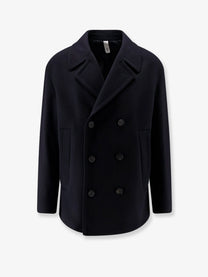 Hevò Men's Orno Virgin Wool Blend Peacoat Blue