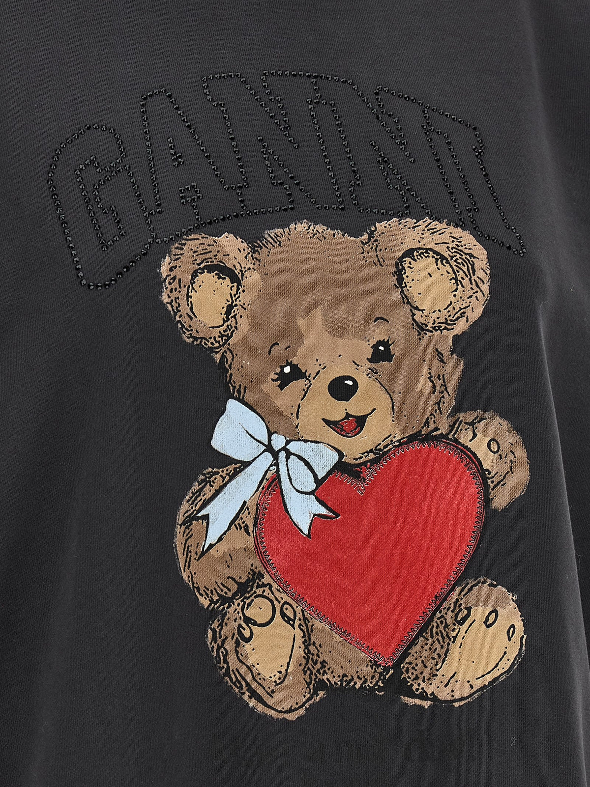 Ganni Orso Sweatshirt Black, view 4