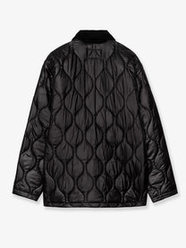 Carhartt Wip Men's Oscar Chore Liner Quilted Nylon Jacket Black