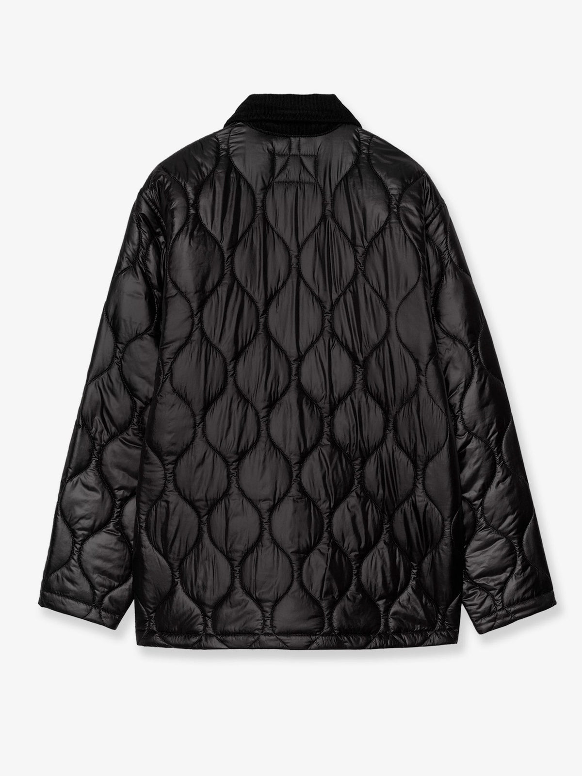 Carhartt Wip Men's Oscar Chore Liner Quilted Nylon Jacket Black