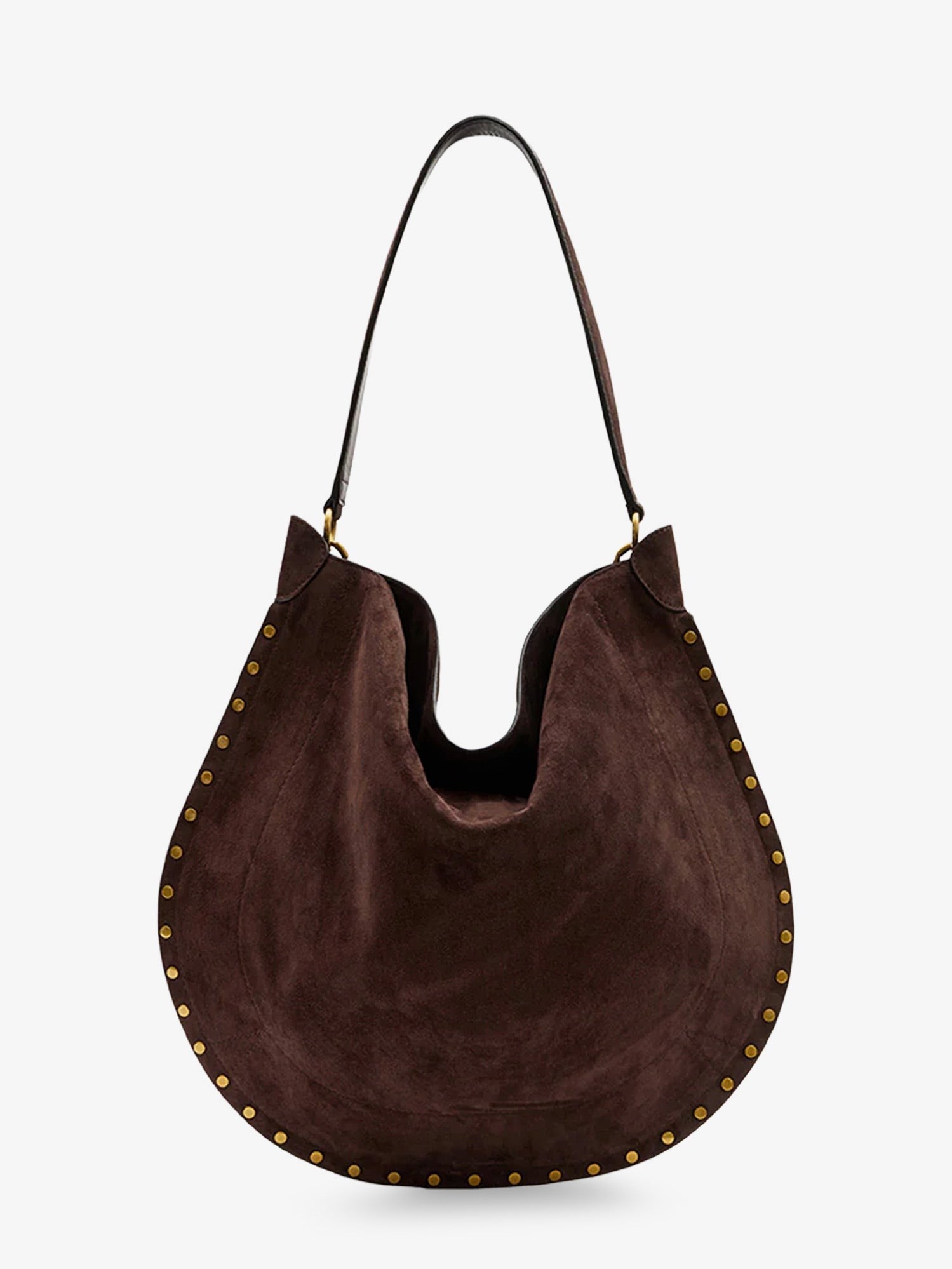 ISABEL MARANT Women's Oskan Hobo Suede Shoulder Bag Brown