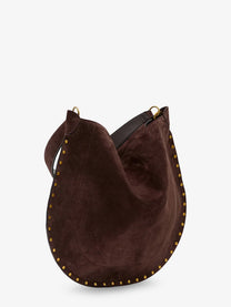 ISABEL MARANT Women's Oskan Hobo Suede Shoulder Bag Brown