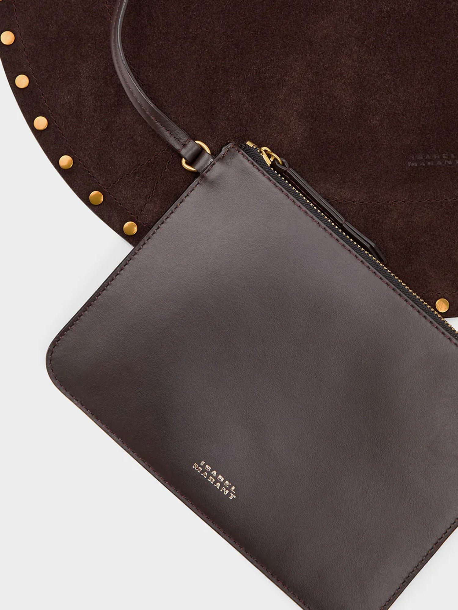 ISABEL MARANT Women's Oskan Hobo Suede Shoulder Bag Brown