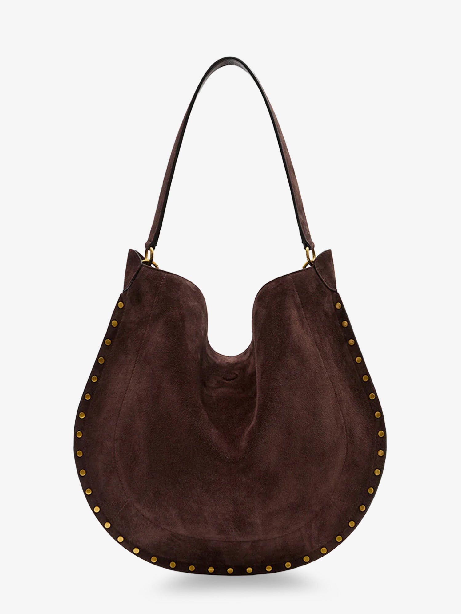 ISABEL MARANT Women's Oskan Hobo Suede Shoulder Bag Brown