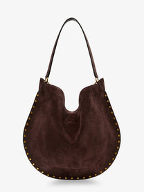 ISABEL MARANT Women's Oskan Hobo Suede Shoulder Bag Brown