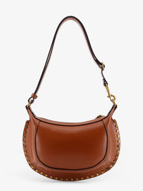 ISABEL MARANT Women's Oskan Moon Leather Crossbody Bag Brown