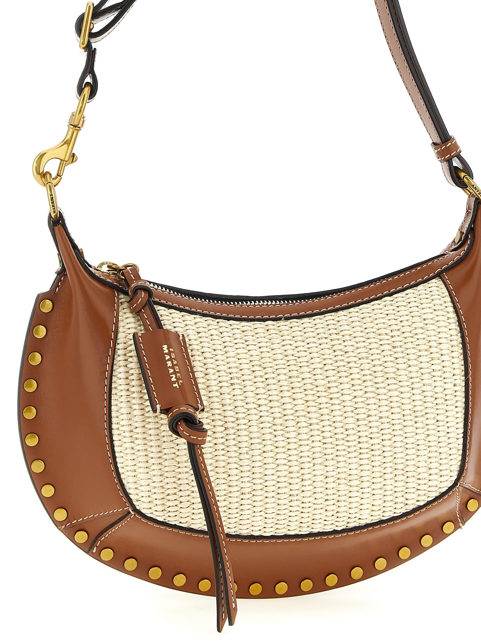 ISABEL MARANT Oskan Moon Shoulder Bag Brown