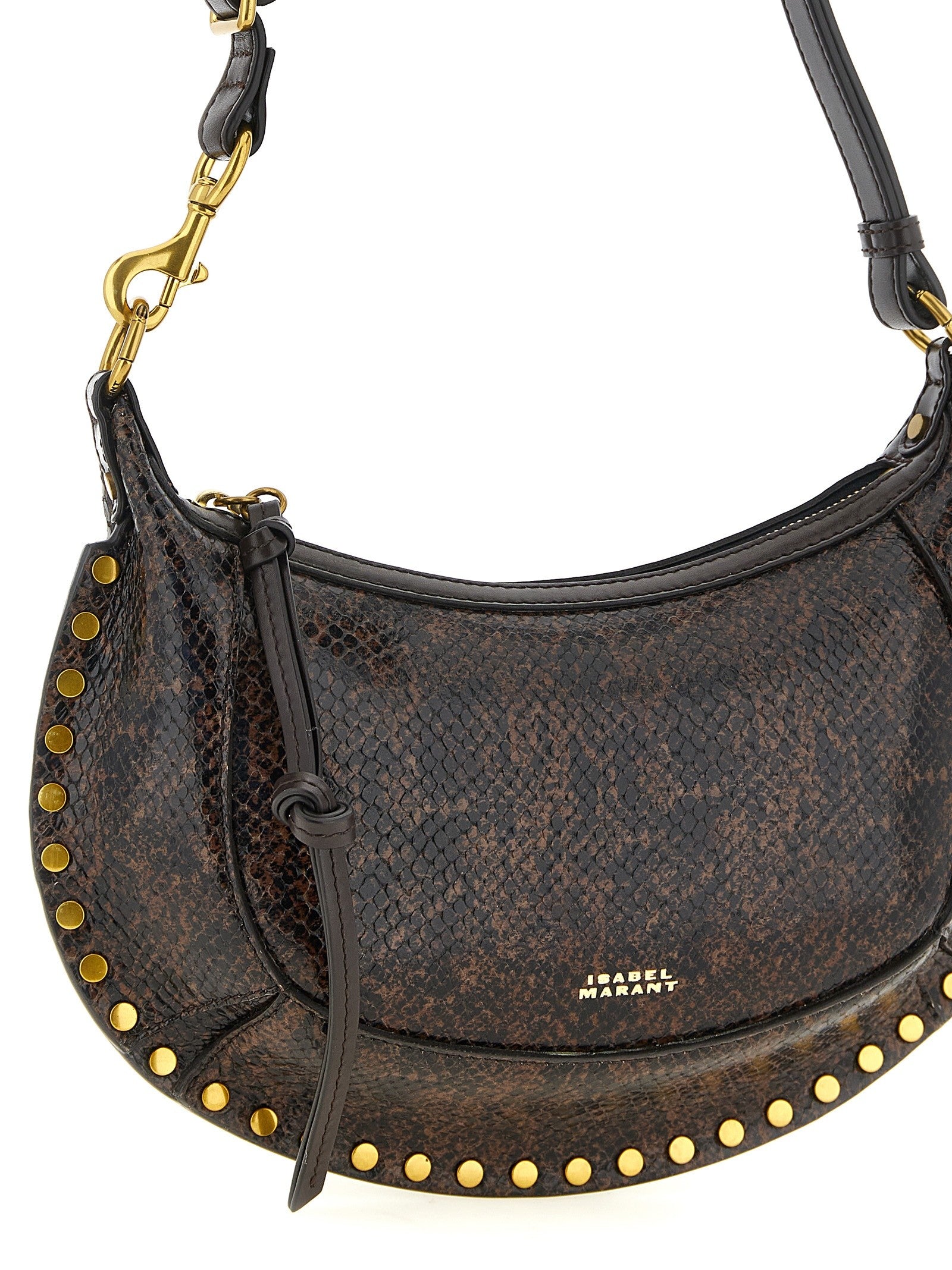 ISABEL MARANT Oskan Moon Shoulder Bag Brown