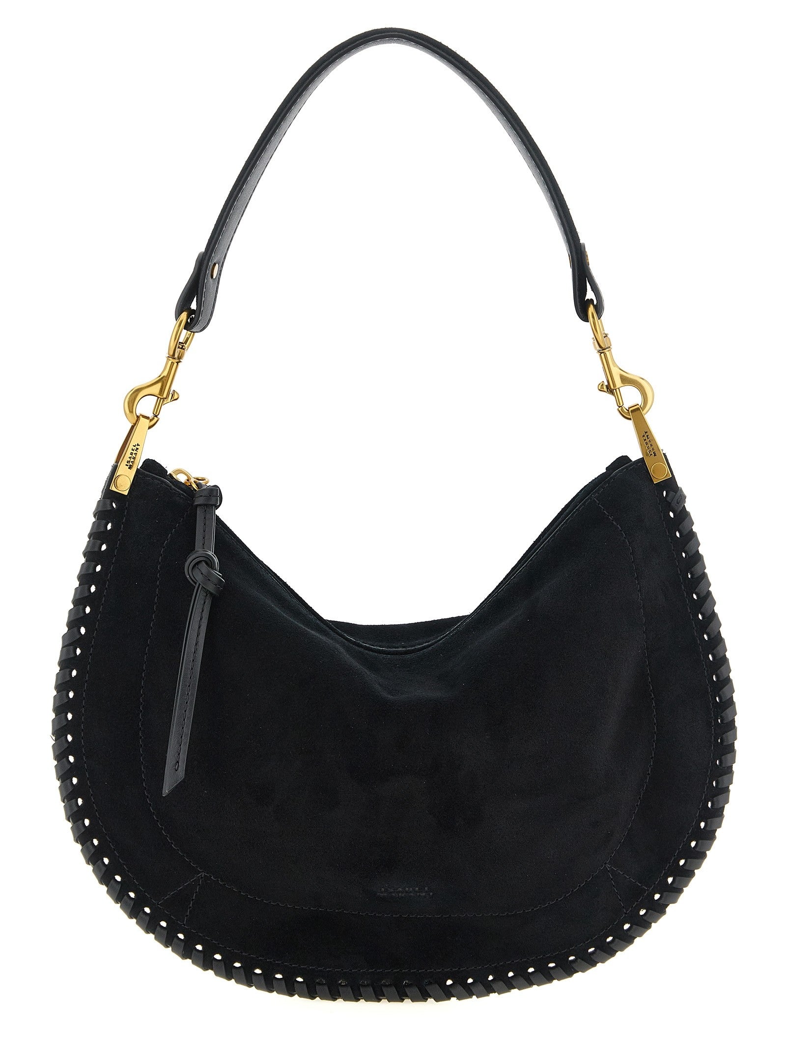 ISABEL MARANT Oskan Soft Zip Handbag Black