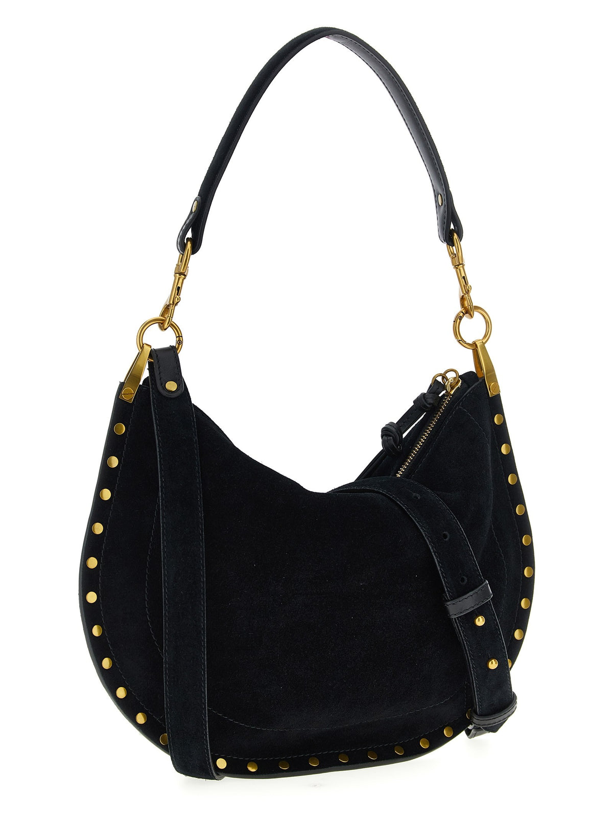 ISABEL MARANT Oskan Soft Zip Handbag Black