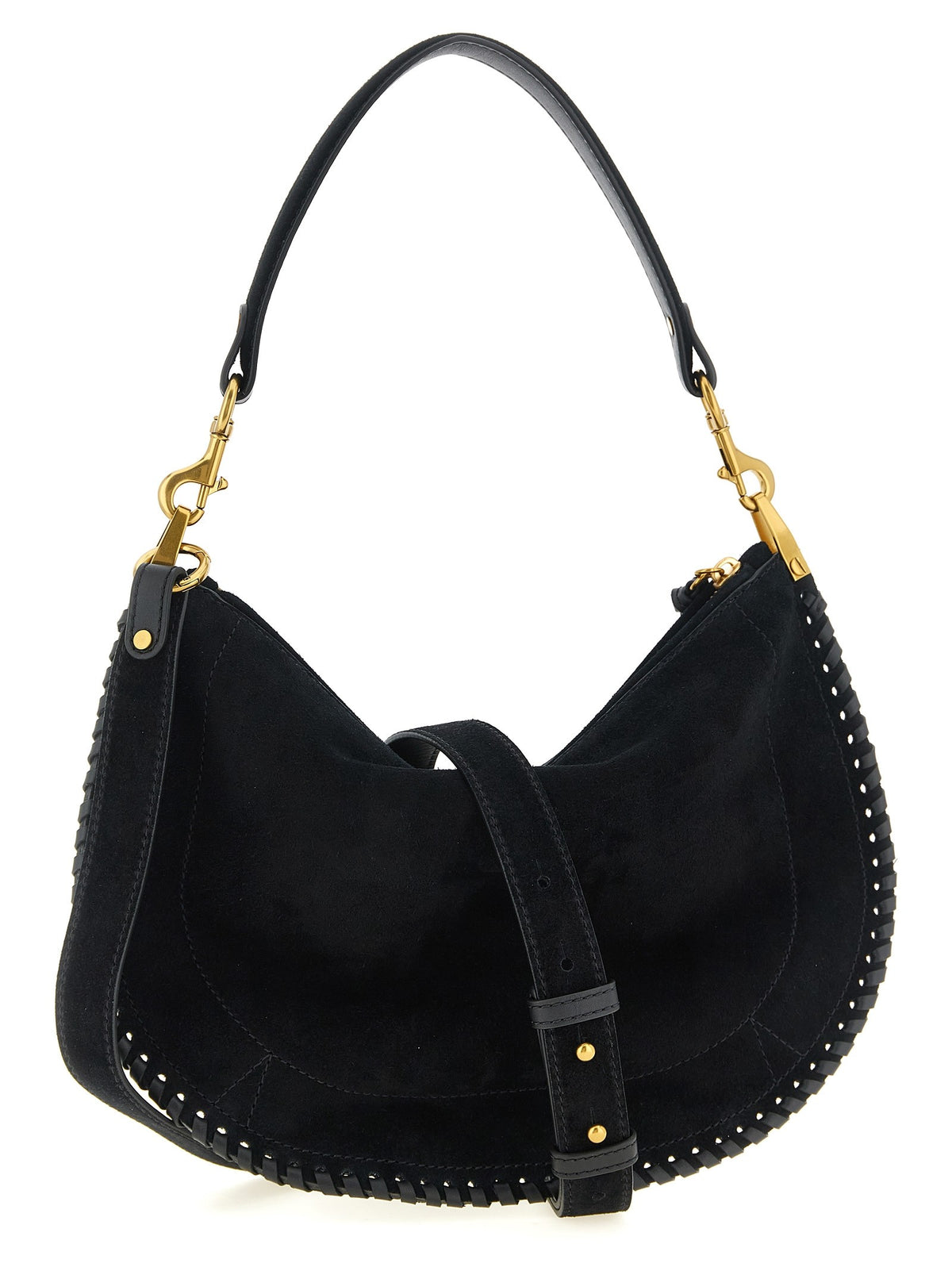 ISABEL MARANT Oskan Soft Zip Handbag Black, view 2