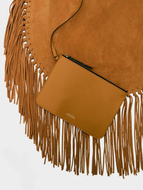 ISABEL MARANT Women's Oskan Suede Shoulder Bag Brown