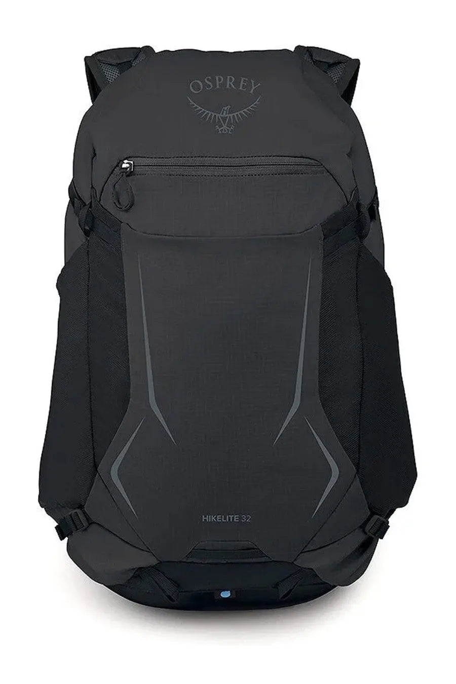 Osprey unisex zaino hikelite black backpack in dark gray with silver geometric accents and a sleek modern design