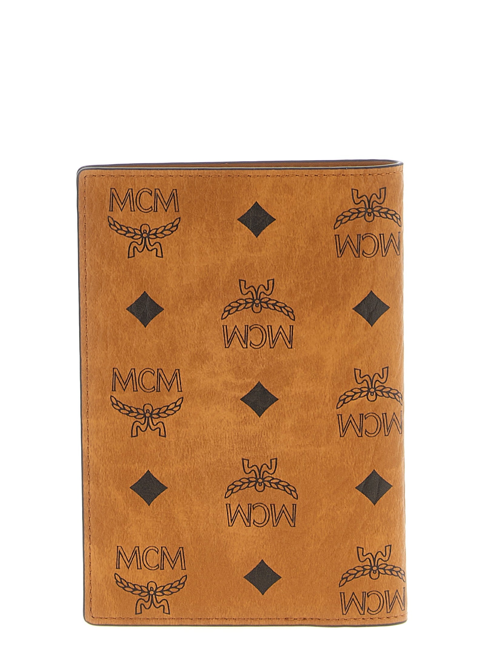 Mcm Ottomar Passport Holder Brown