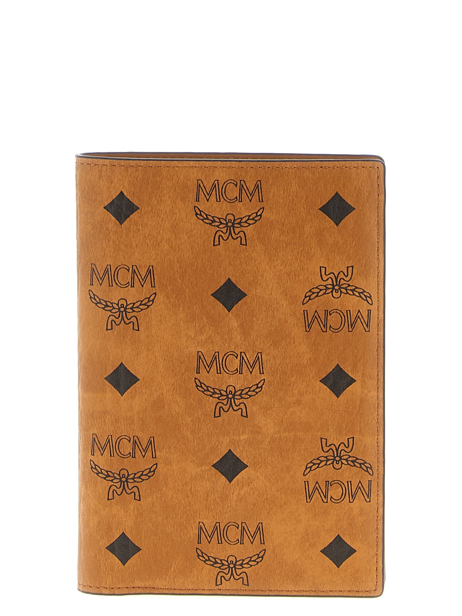 Mcm Ottomar Passport Holder Brown