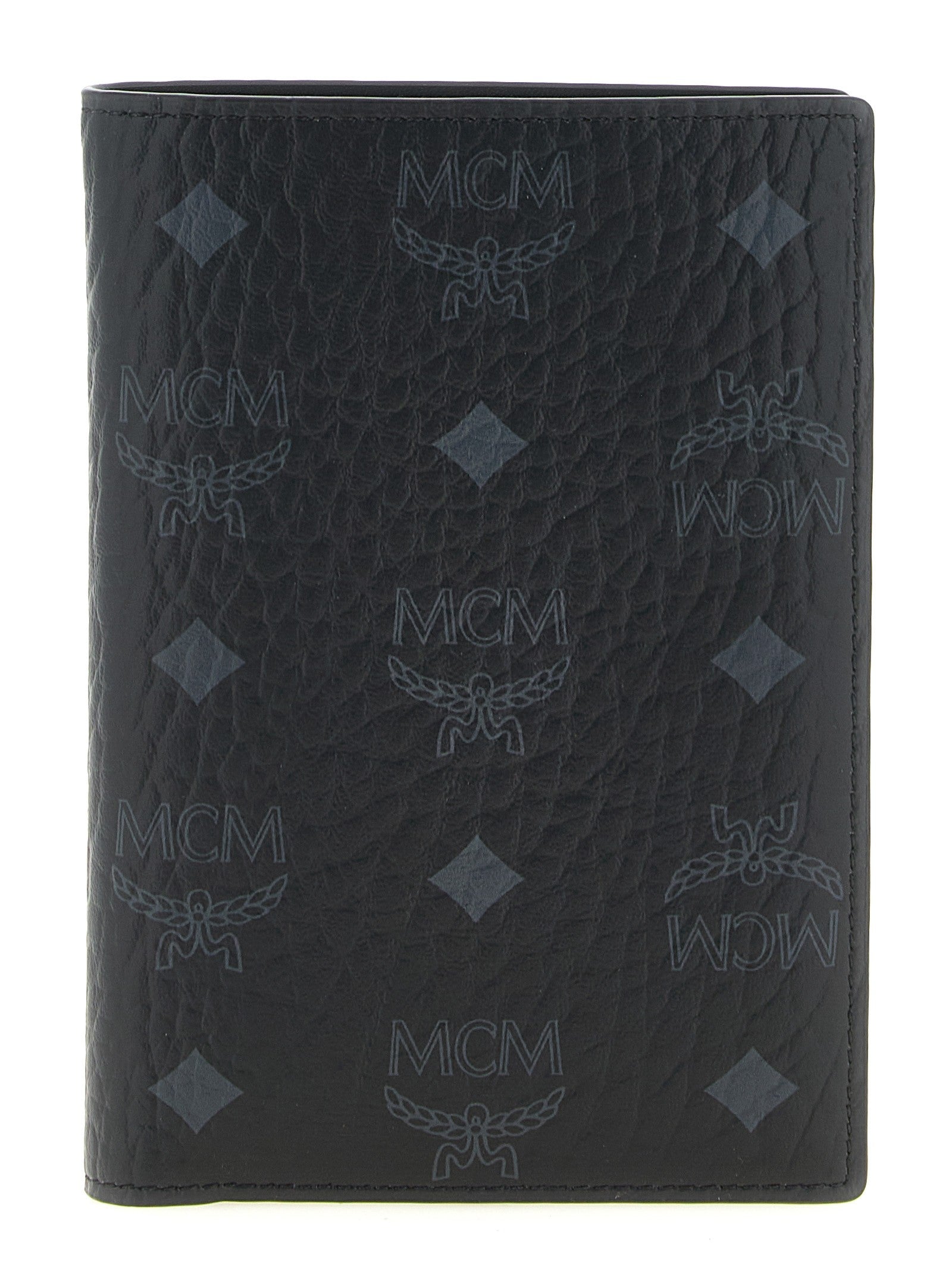 MCM Ottomar Passport Holder Black