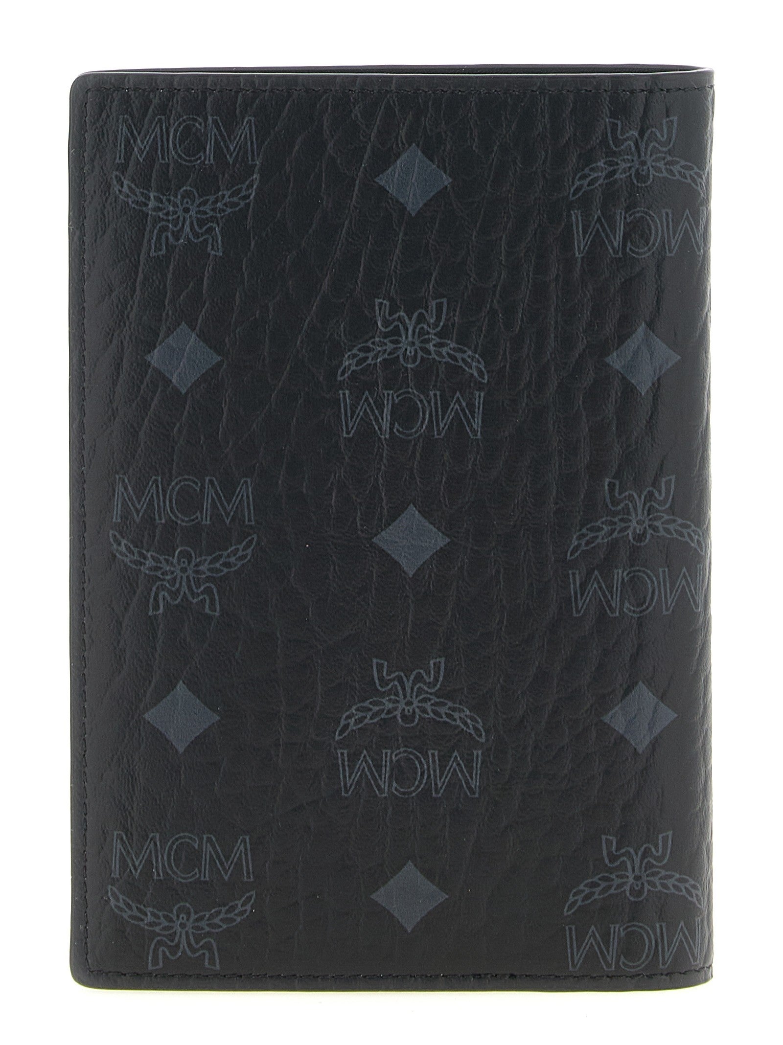 MCM Ottomar Passport Holder Black