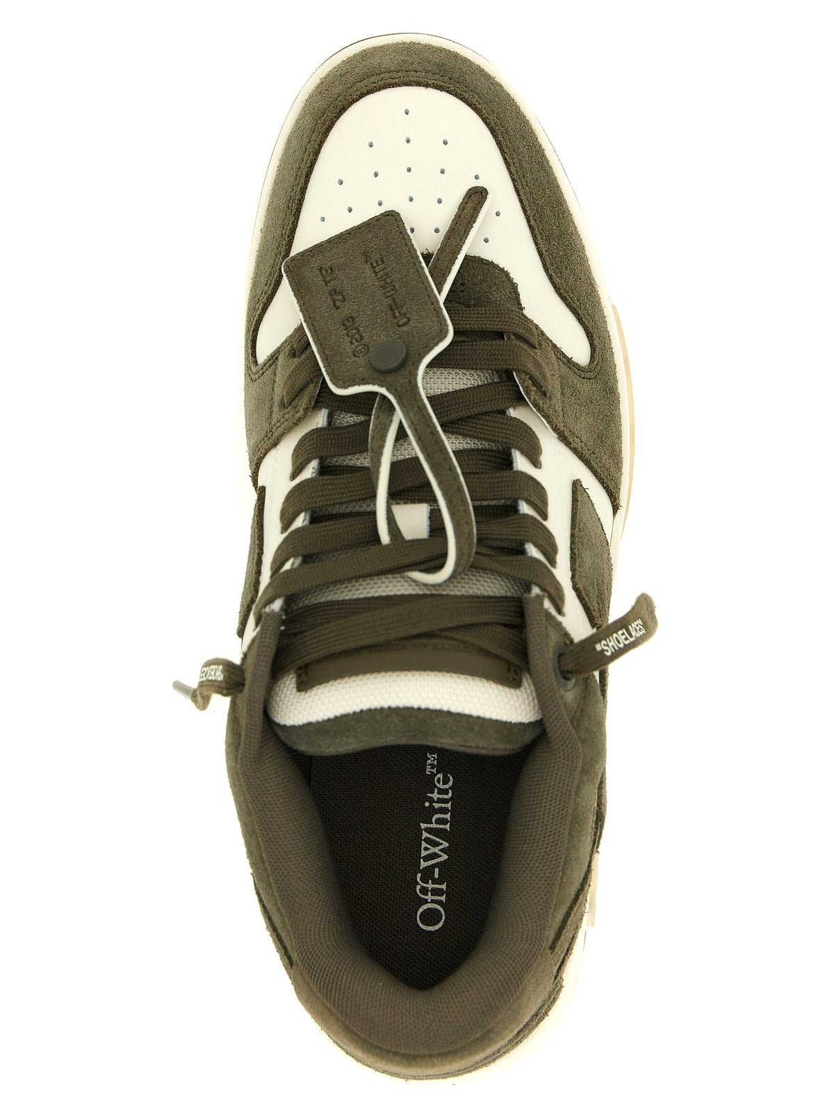 Off-White Out of Office Sneakers Green, view 5
