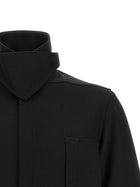 Rick Owens Outershirt Jacket Black, view 3