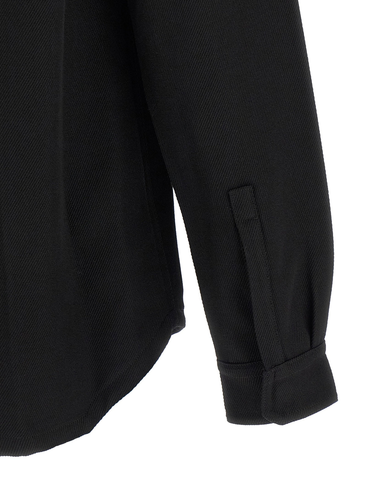 Rick Owens Outershirt Jacket Black, view 4
