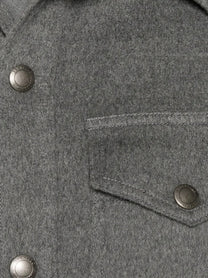 Brunello Cucinelli Men's Outerwear Lightweight Virgin Wool Cloth Shirt Grey