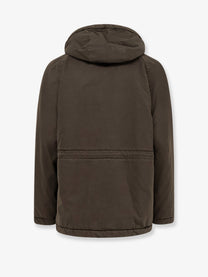 Massimo Osti Men's Outerwear Medium Fine Cotton Blend Jacket Brown