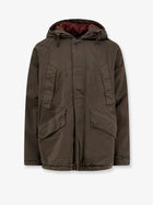Massimo Osti Men's Outerwear Medium Fine Cotton Blend Jacket Brown