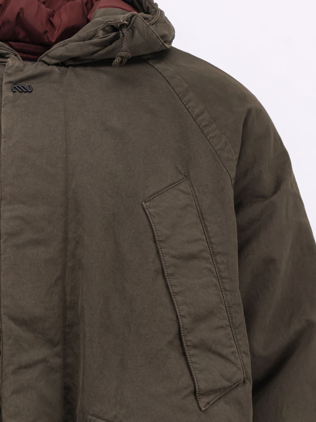 Massimo Osti Men's Outerwear Medium Fine Cotton Blend Jacket Brown