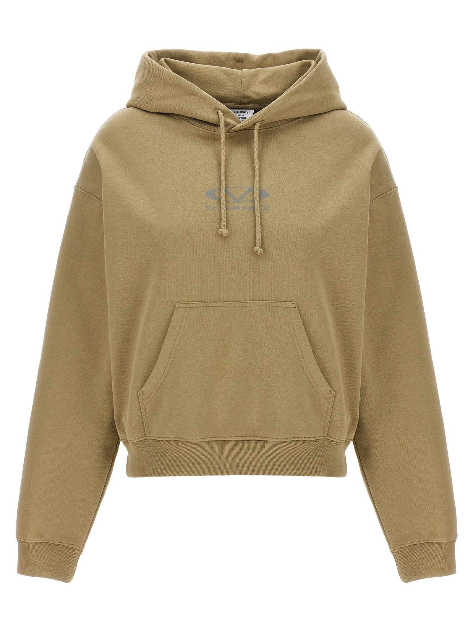Vetements Oval Hoodie Beige