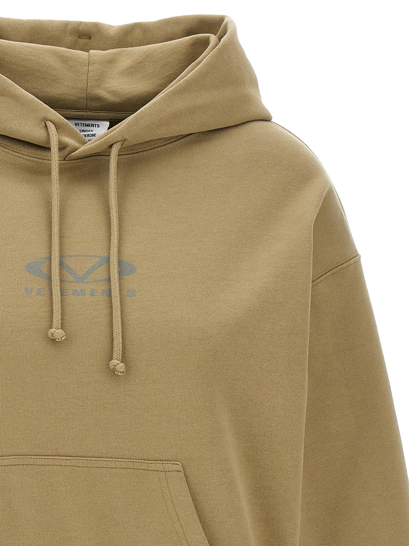 Vetements Oval Hoodie Beige