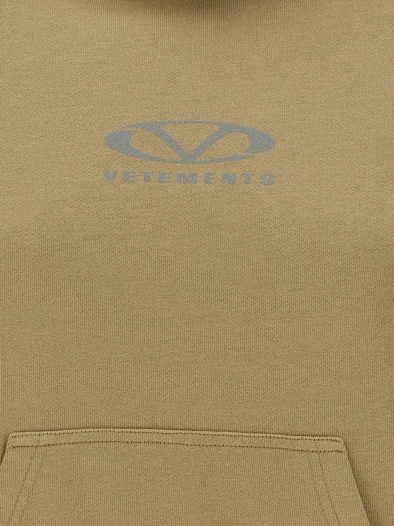 Vetements Oval Hoodie Beige