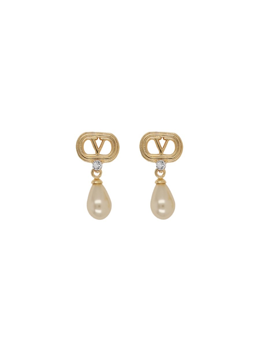 Valentino Women's Ovalette Earrings Gold