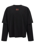 44 LABEL GROUP Over Double Shirt Black