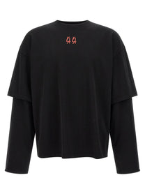44 LABEL GROUP Over Double Shirt Black