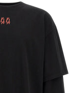 44 LABEL GROUP Over Double Shirt Black