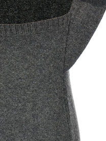 courrèges Over the Shoulder Drapè Dress Grey