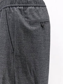 Giorgio Armani Men's Over Virgin Wool and Cashmere Trousers Black