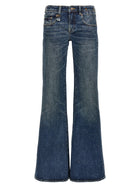 R13 Overflow Boy Flare Jeans Blue