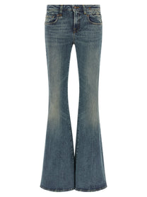 R13 Overflow Boy Flare Jeans Blue